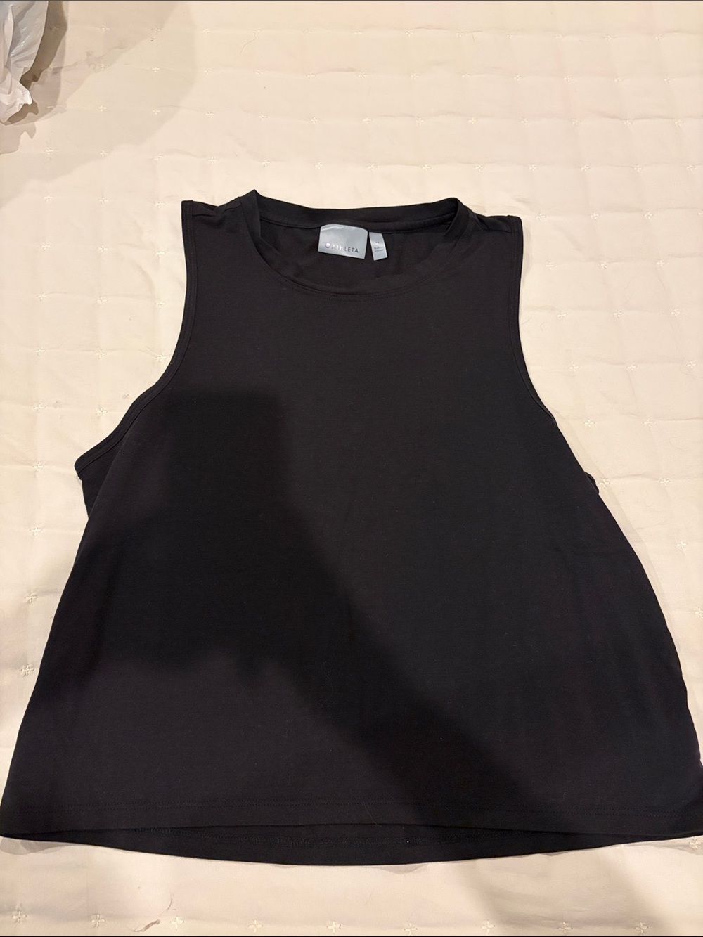 Athleta Black Crewneck Muscle Tank - Women's